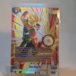 Dragon Ball Bardock FB08-112 Alternate Art Saiyan's Pride English Card Fusion Wo - Image 1