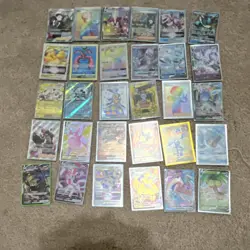 Pokemon TCG 30 Holo Full Art V GX VSTAR VMAX Cards Lot - Image 1