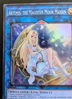 Artemis, The Magistus Moon Maiden RA01-EN049 1st Edition Super Rare Yu-Gi-Oh! - Image 2
