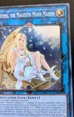 Artemis, The Magistus Moon Maiden RA01-EN049 1st Edition Super Rare Yu-Gi-Oh! - Image 3