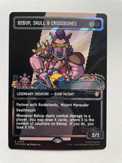 MTG Bebop, Skull & Crossbones BORDERLESS SURGE FOIL 0087 TMC - Image 1