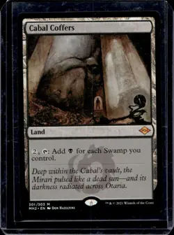 2021 Magic MTG Modern Horizons 2 Cabal Coffers Rare #301 - Image 1