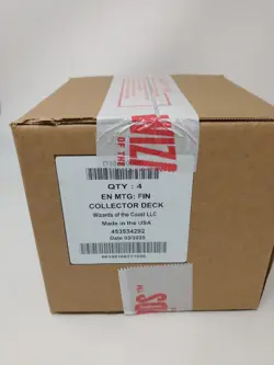 Magic the Gathering Final Fantasy Collector Commander Deck FULL SET CASE SEALED - Image 1