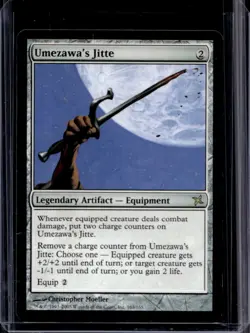 2005 Magic MTG Betrayers of Kamigawa Umezawa's Jitte #163 - Image 1