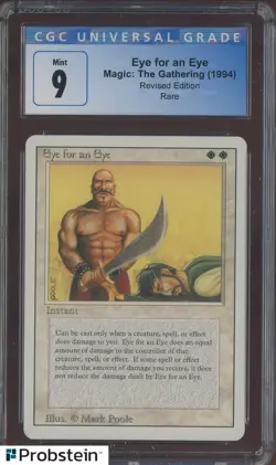 1994 MTG Magic The Gathering Revised Edition Eye for an Eye CGC 9 MINT - Image 1