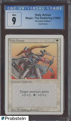 1994 MTG Magic The Gathering Revised Edition Holy Armor CGC 9 MINT - Image 1