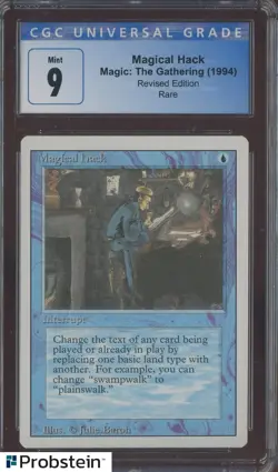 1994 MTG Magic The Gathering Revised Edition Magical Hack Rare CGC 9 MINT - Image 1