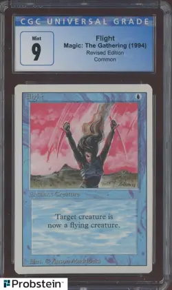 1994 MTG Magic The Gathering Revised Edition Flight CGC 9 MINT - Image 1