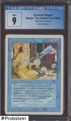 1994 MTG Magic The Gathering Revised Edition Control Magic CGC 9 MINT - Image 1