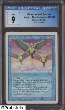 1994 MTG Magic The Gathering Revised Edition Phantasmal Forces CGC 9 MINT - Image 1