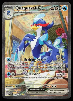 Quaquaval ex 260/193 Holo Special Illustration Rare Paldea Evolved Pokemon Card - Image 1
