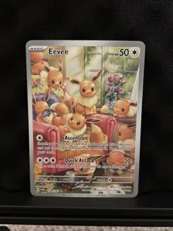 Pokemon TCG Eevee 188/167 Twilight Masquerade Illustration Rare NM Card - Image 1