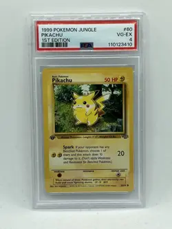 1999 Pokemon Jungle Pikachu 1st edition Psa4 - Image 1
