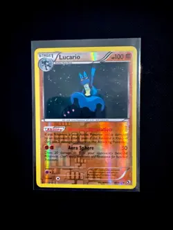 Pokemon 2013 Legendary Treasures Lucario #80/113 Reverse Holo Rare - Image 1