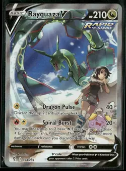 Rayquaza V Alt Art 194/203 Evolving Skies Pokemon 2021 - Image 1