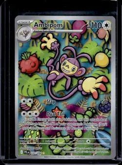 2025 Pokemon Phantasmal Flames Ambipom Illustration Rare #107/094 - Image 1