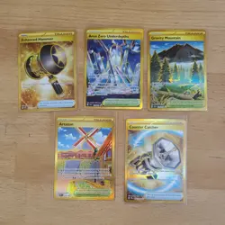 Pokemon Secret Gold Rare 5 Card Lot - Image 1