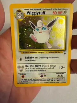2000 Pokemon - Wigglytuff Unlimited Holo Rare - Base Set 2 - 19/130 WOTC - Image 1