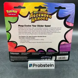 Pokemon TCG Ascended Heroes Gastly Tech Sticker Collection 3-Pack Blister Sealed - Image 2
