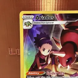 Ariados TG09/TG30 Ultra Rare Holo Brilliant Stars Trainer Gallery Pokemon NM - Image 2