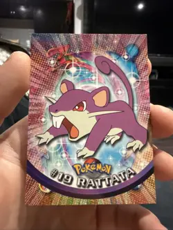 Rattata #19 Topps Blue Label TV Animation Edition Non Holo Pokemon 1999 - Image 1