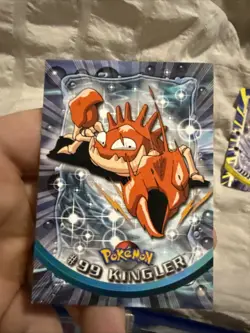Kingler #99 Topps Blue Logo Pokemon Card NEAR MINT - Image 1
