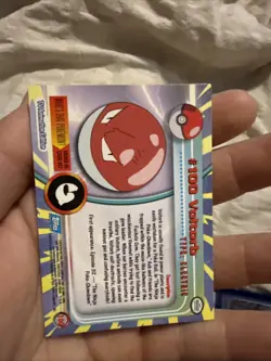 Nm Topps 1999 Voltorb #100 Pokemon TV Animation Edition Series 1 (Blue Label) - Image 2