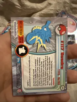 2000 Topps Pokemon TV Animation Edition Series 2 #117 Seadra Trading Card - Image 2