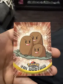 Dugtrio #51 1999 Topps Pokemon TV Animation Series Nm - Image 1