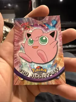 1999 Topps Pokemon Jigglypuff #39 TV Animation Edition Black Logo Non-Holo Nm - Image 1