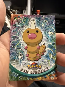 Topps Pokemon Weedle #13 1999 TV Animation Edition Non Holo Black Logo NM - Image 1