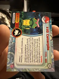 1999 Topps Pokemon Caterpie TV Animation Edition #10 - Image 2