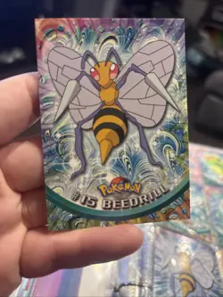 Beedrill #15 Topps TV Animation Edition Pokemon Blue Label LP 1999 - Image 1