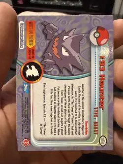 Haunter #93 Topps Pokemon TCG 2000 Blue Logo TV Animation Edition Nm - Image 2