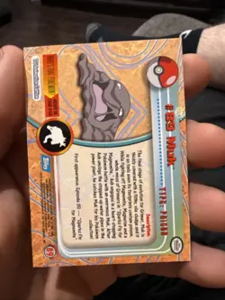 Muk #89 2000 Topps Pokemon TV Animation Edition Nm - Image 2