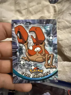 Krabby #98 2000 Topps Blue Logo Pokemon TV Animation-Non Holo-NM!! - Image 1