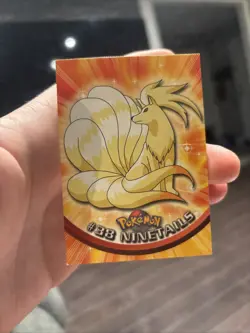 Topps Pokemon Ninetails #38 1999 TV Animation Edition Non Holo Black Logo NM - Image 1