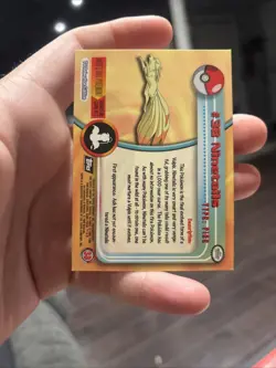 Topps Pokemon Ninetails #38 1999 TV Animation Edition Non Holo Black Logo NM - Image 2