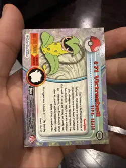 2000 Topps Pokemon TV Animation Series Black Logo #71 Victreebell - Image 2