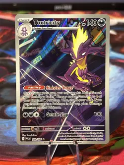2025 POKEMON PFL EN PHANTASMAL FLAMES ILLUSTRATION RARE 103/094 TOXTRICITY NM - Image 1