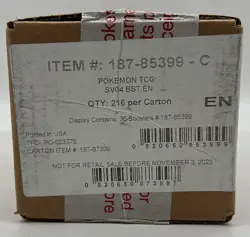 Pokemon TCG SV04 Paradox Rift Booster Box Case SEALED NEW - Image 1