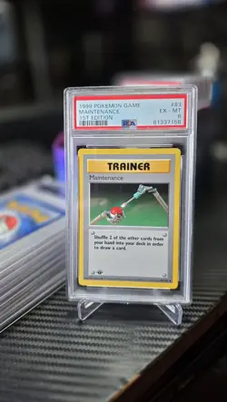 Pokemon Base Set PSA 6, 1st Edition, Maintenance 1999 Pokemon Game Cert#61337156 - Image 1