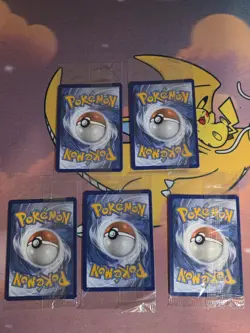 Pokemon Lot Of 5 Pikachu 027 Promo Full Art Holo SVP - Image 2