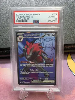 2025 Pokemon Journey Together N's Zoroark ex #175/159 PSA 10 - Image 1