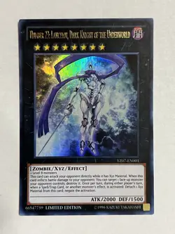 Number 23: Lancelot, Dark Knight of the Underworld YZ07-EN001 Ultra Rare Limited - Image 1