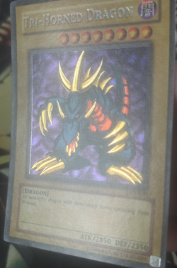 Yugioh: Tri-Horned Dragon - LOB-000 - Reverse Secret Rare - Unlimited - LP - Image 4