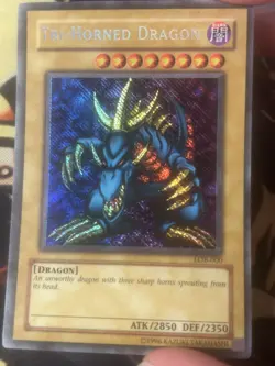 Yugioh: Tri-Horned Dragon - LOB-000 - Reverse Secret Rare - Unlimited - LP - Image 5