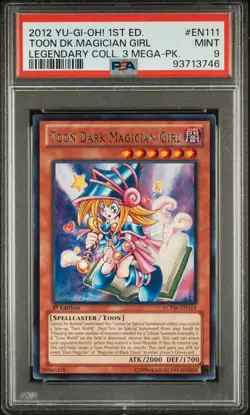 2012 Yugioh Toon Dark Magician Girl LCYW-EN111 1st Edition PSA 9 - Image 1