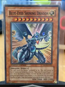 Yugioh Blue-Eyes Shining Dragon MOV-EN001 Limited Super Rare - Image 1