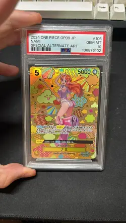 2024 ONE PIECE JPN EMPERORS IN THE NEW WORLD SPECIAL ALT ART#106 NAMI PSA 10 - Image 1